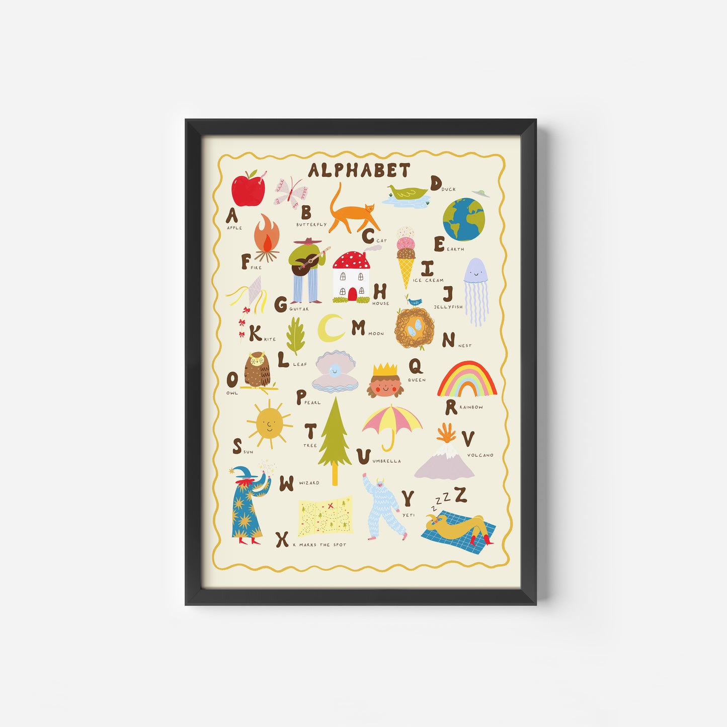Illustrated Alphabet Art Print image 2
