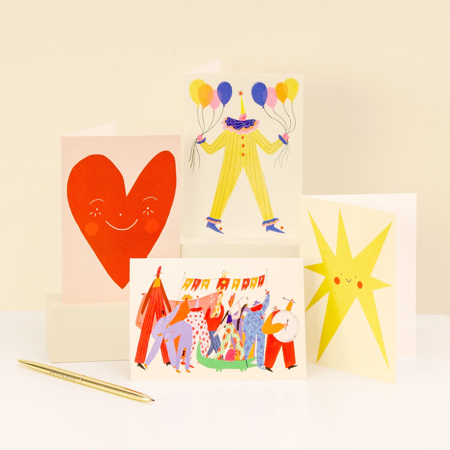 Circus Clown Birthday Card