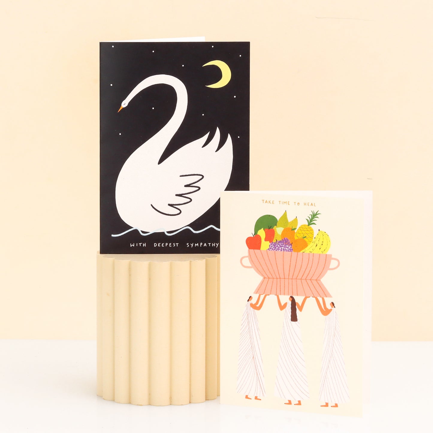 Delicate Swan Sympathy Card