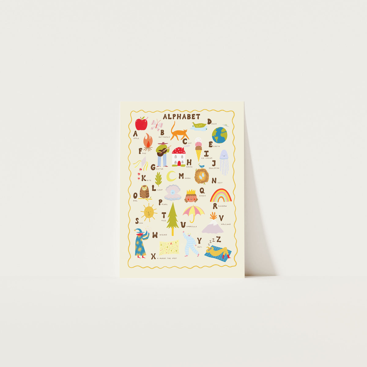 Alphabet Art Print A3