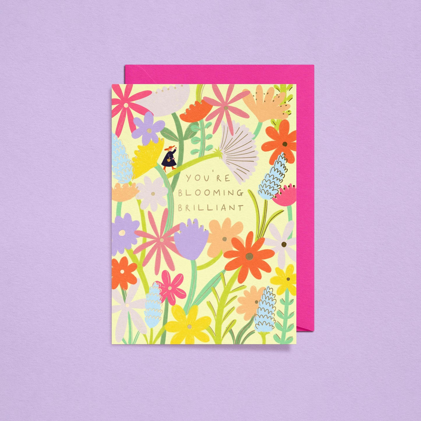 You're Blooming Brilliant Card | Gold Foiled Card