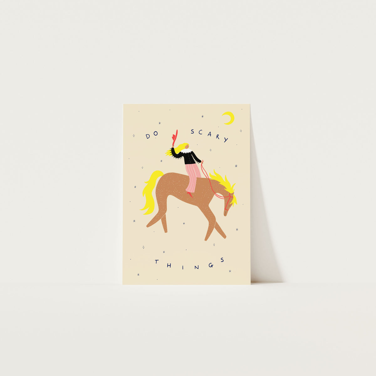 Do Scary Things Art Print A4