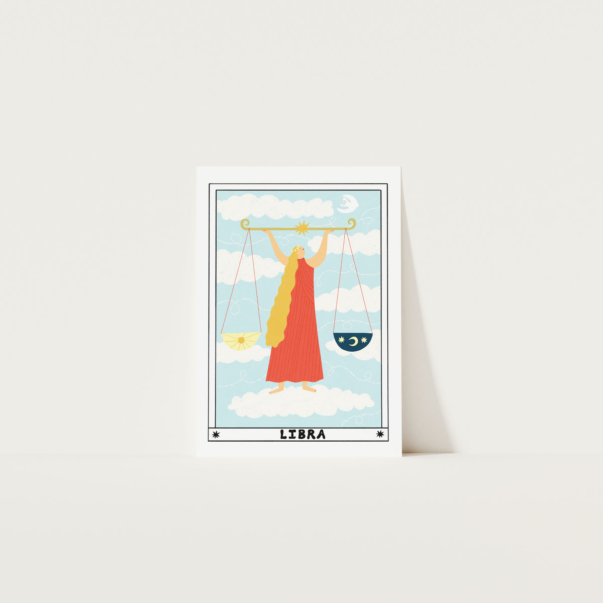 Libra Art Print A5