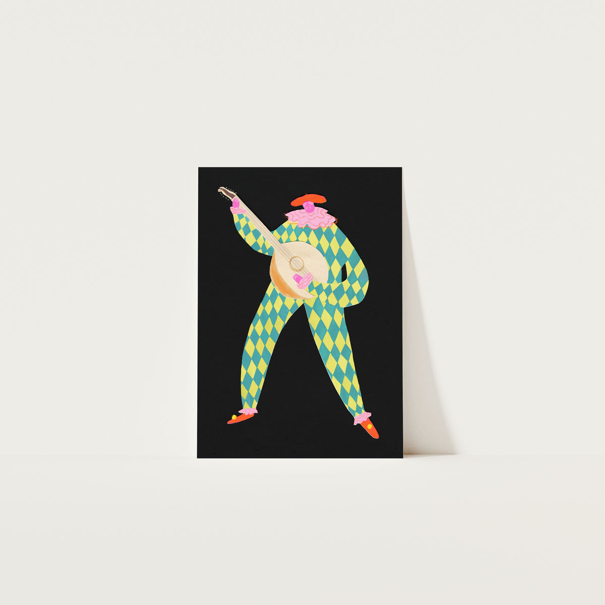 Jacques Clown Art Print A4