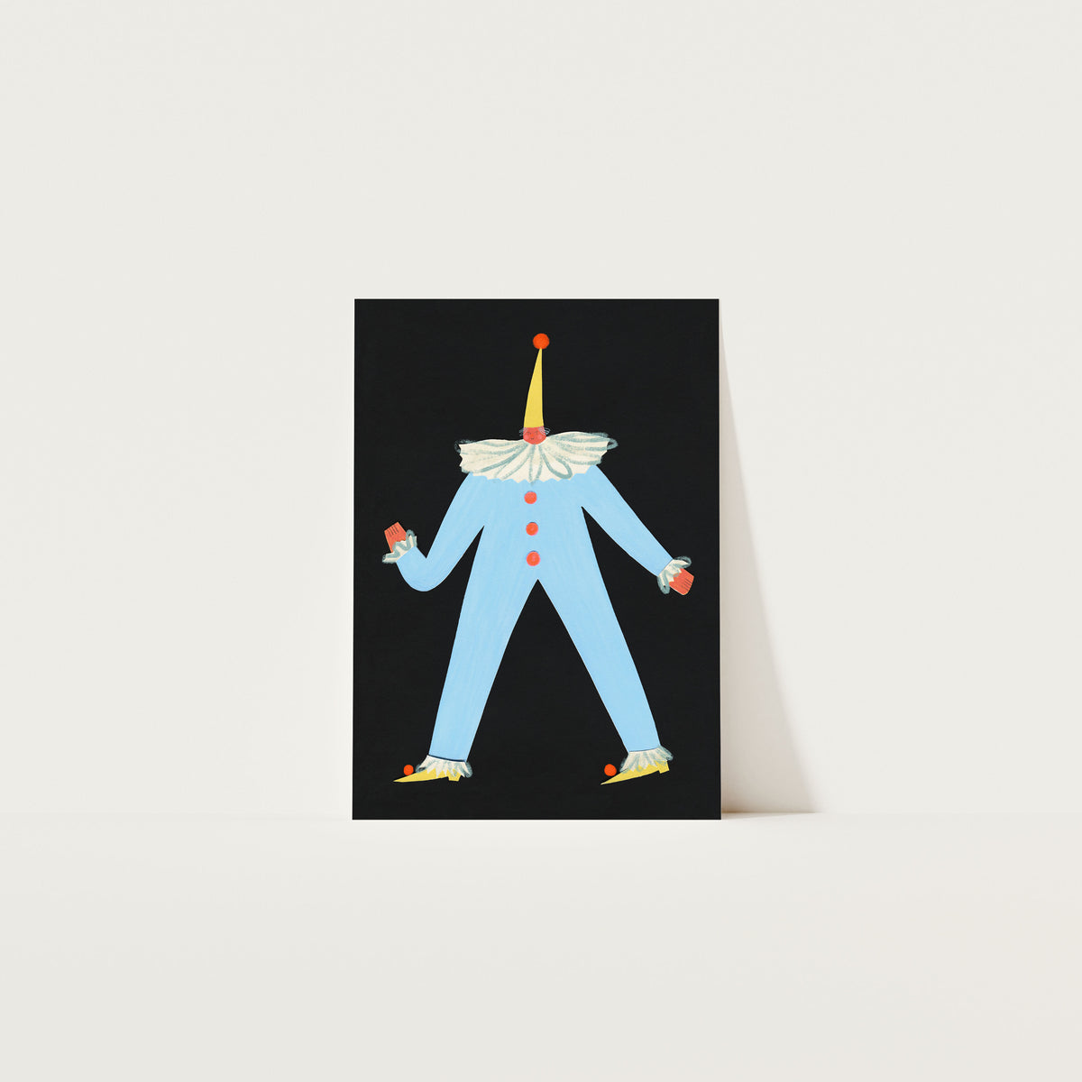 Robin Clown Art Print A4