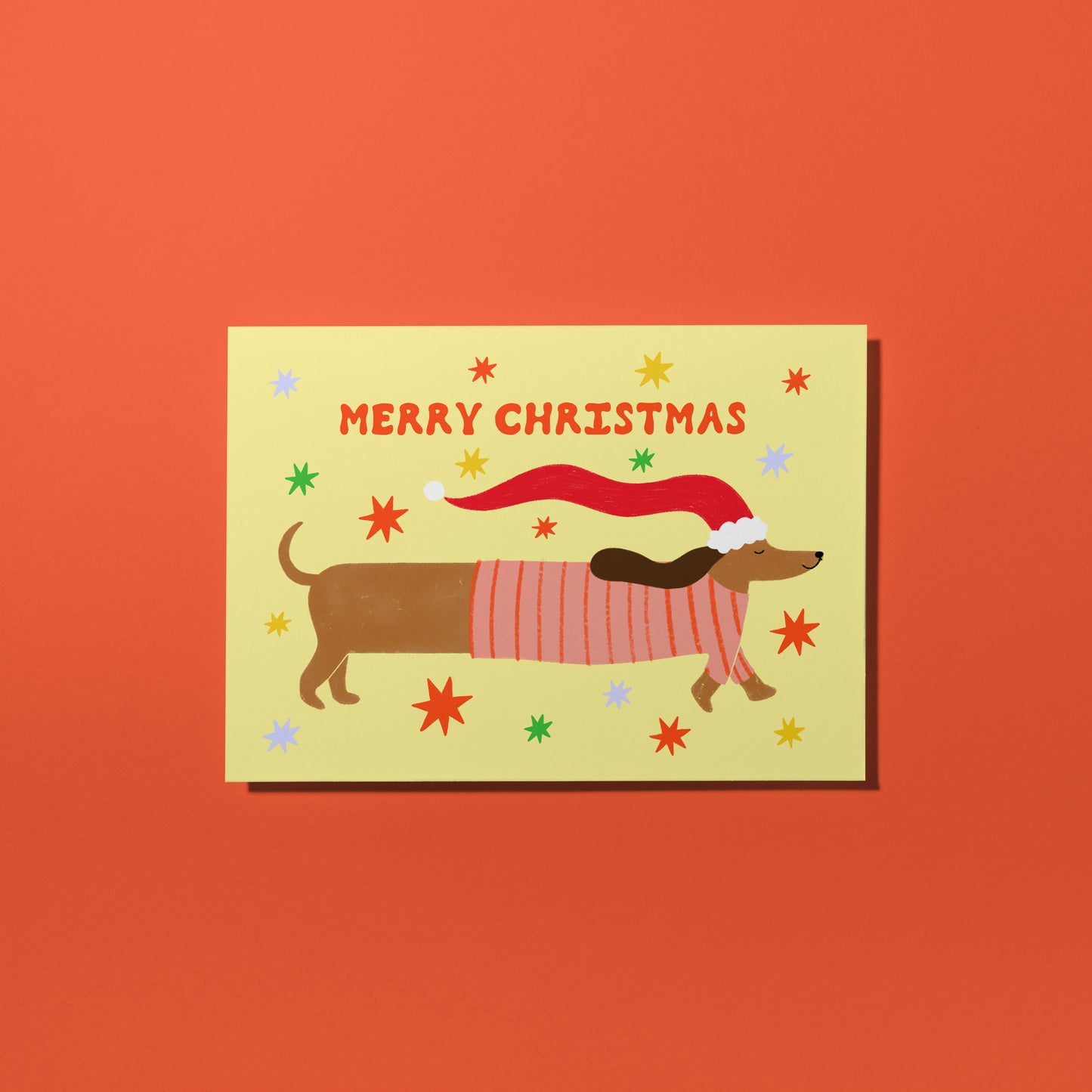 Sausage Dog Christmas Card