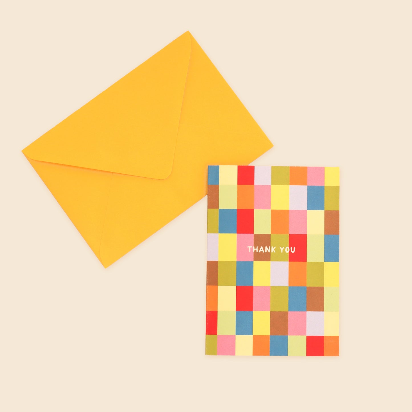 Colourful Squares Thank You Card image 0
