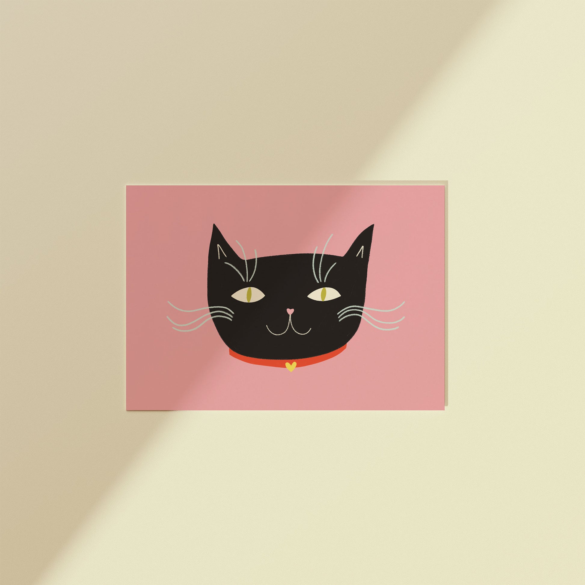 Black Cat Postcard Print image 3