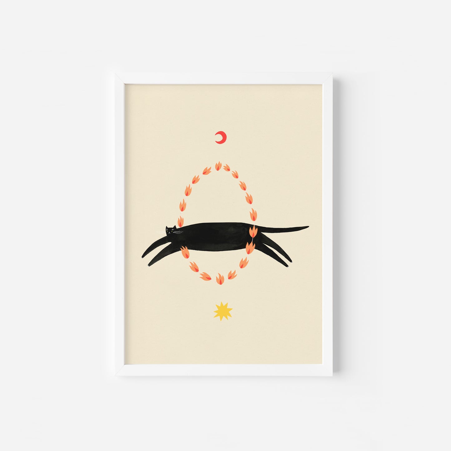 Fiery Circus Cat Art Print image 9