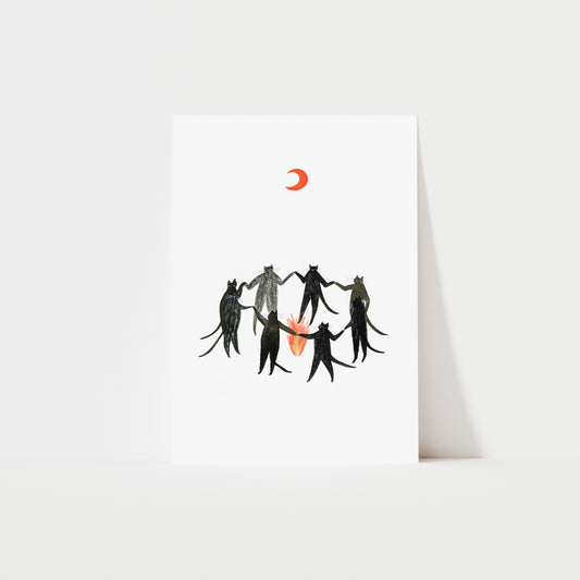 Mystic Cats Art Print image 0