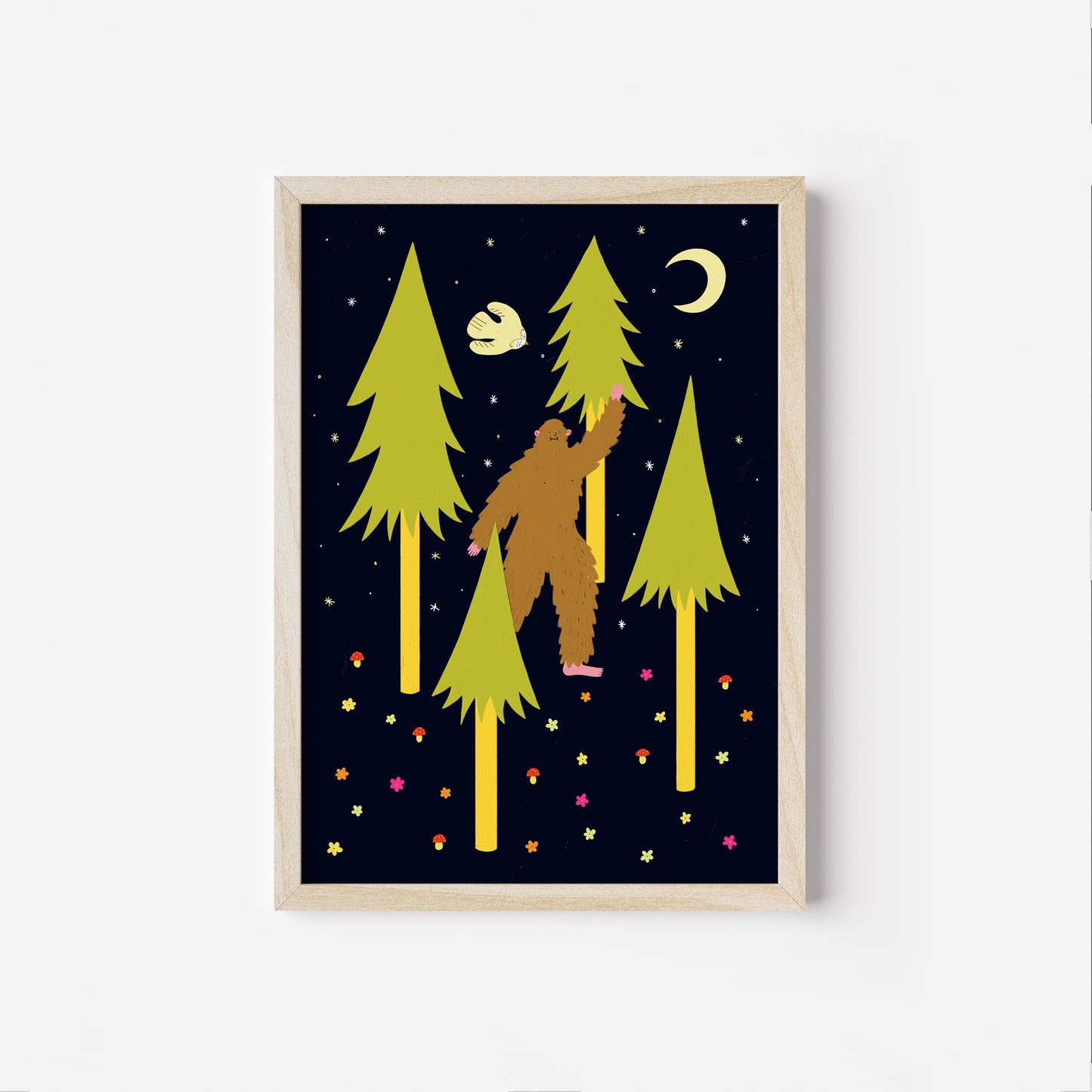 Folky Bigfoot Art Print image 3