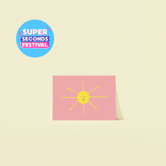 Happy Sun Postcard Print