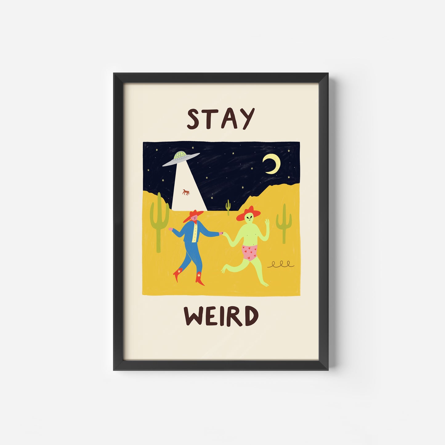 Stay Weird Art Print image 2
