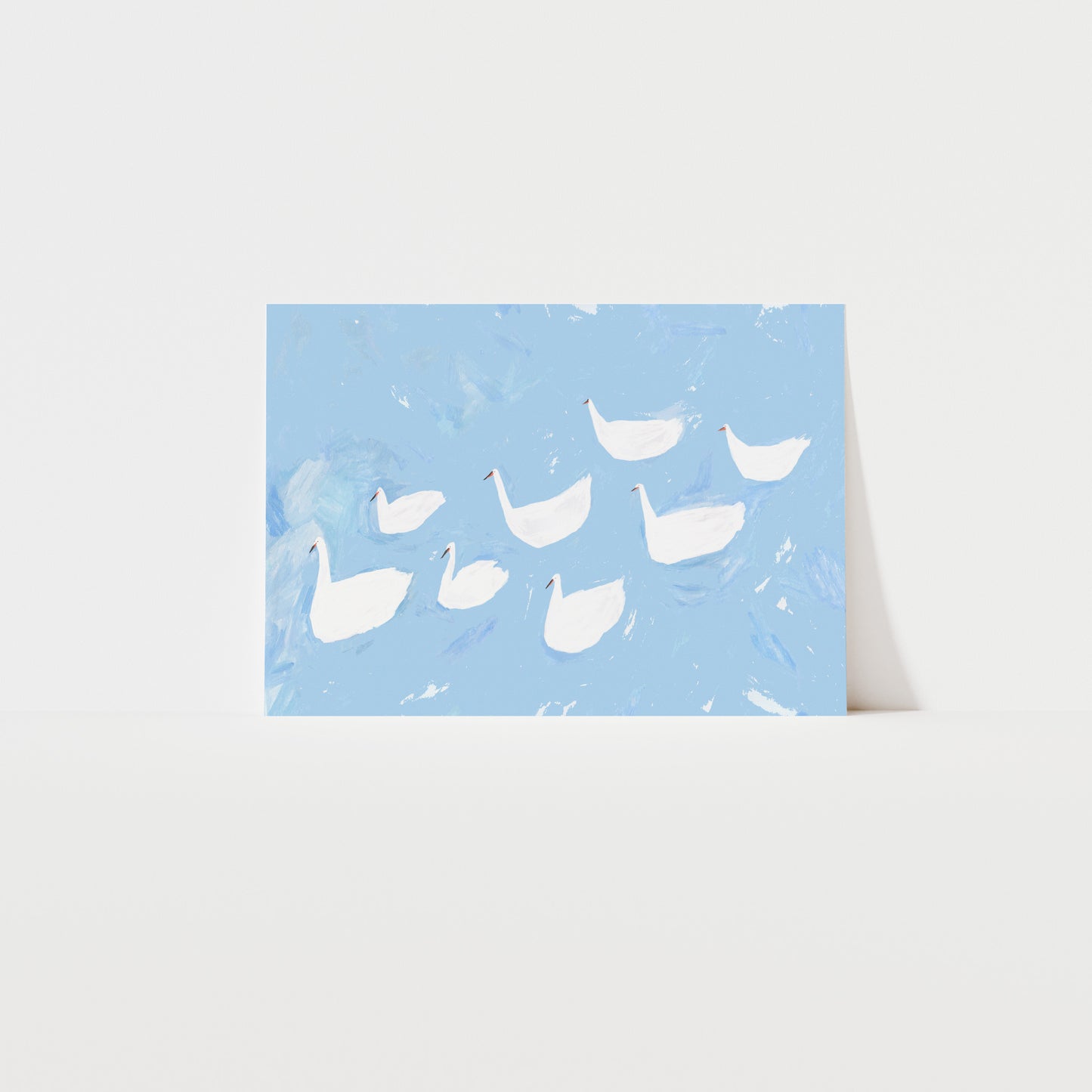 Delicate Swans Art Print image 0