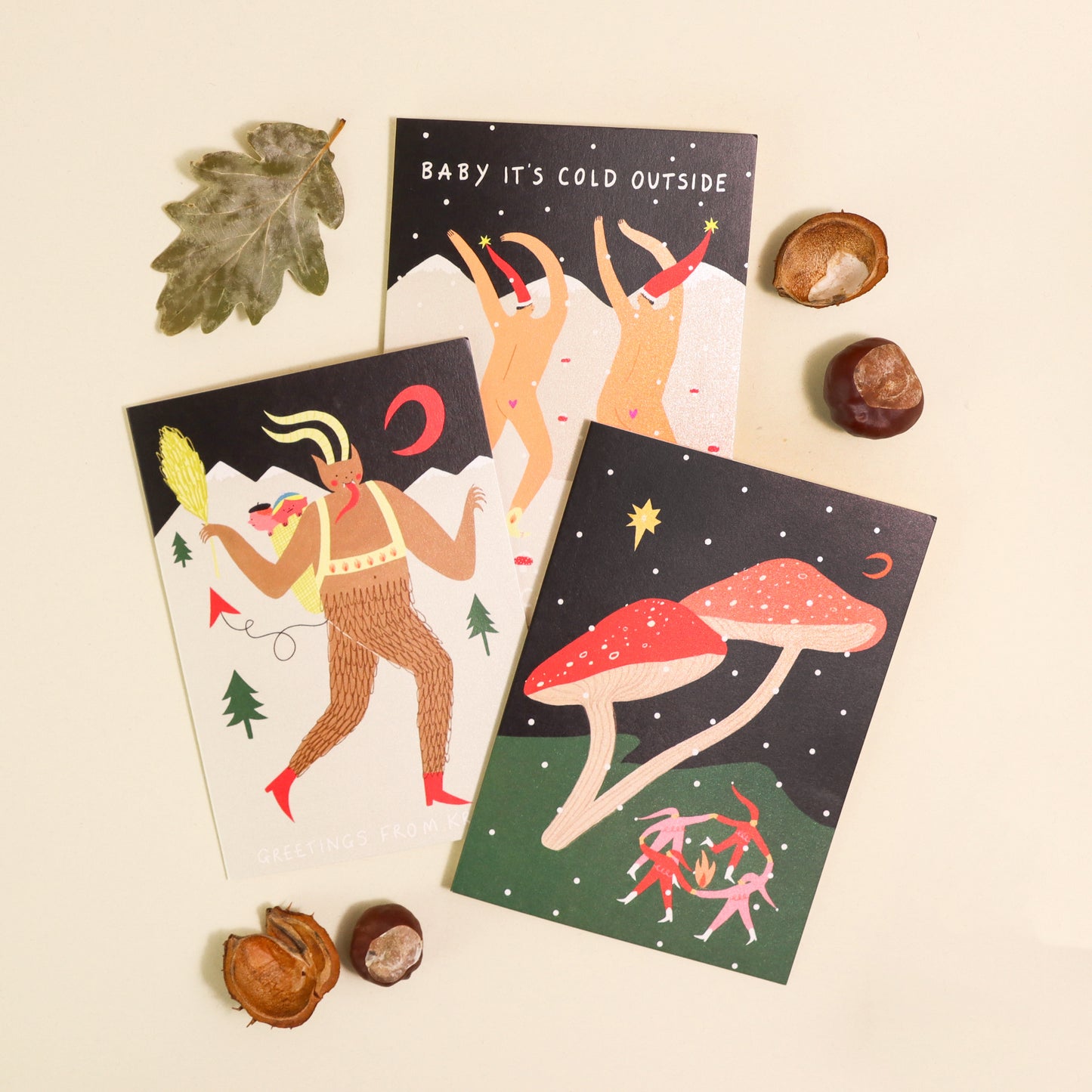 Folky Elves Christmas Card image 5