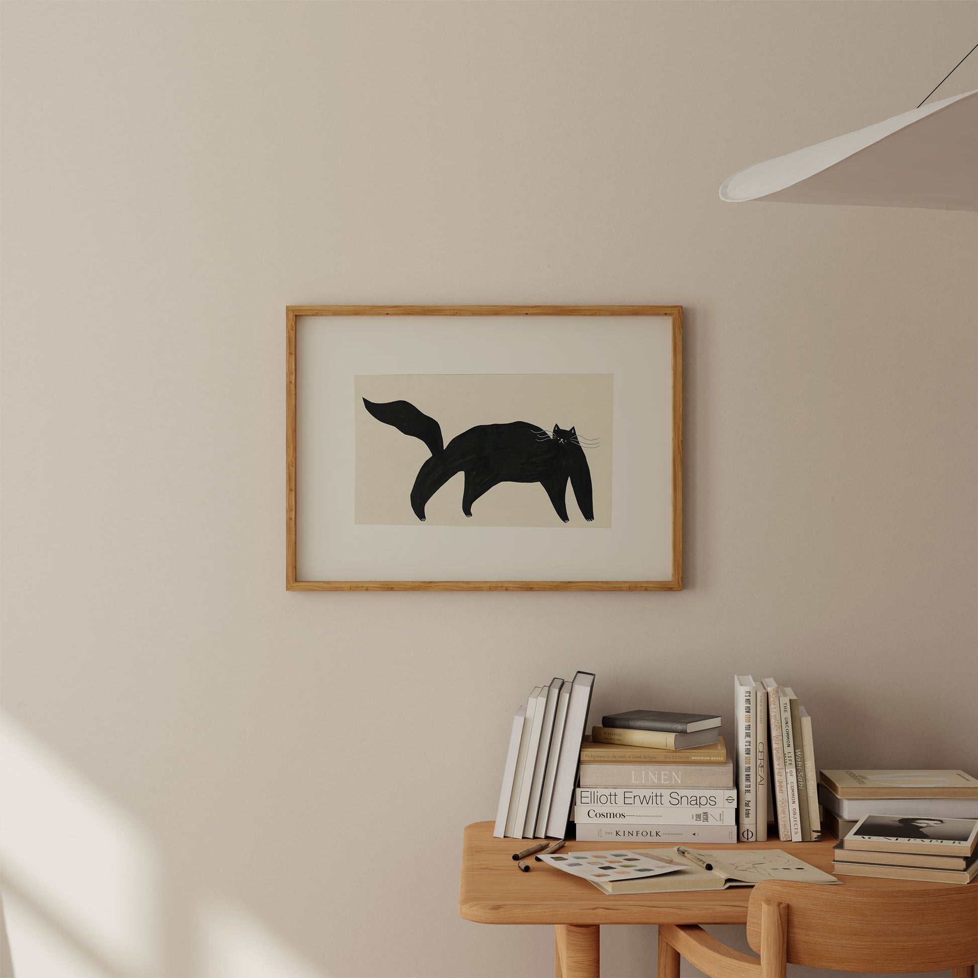 Black Cat Art Print image 1