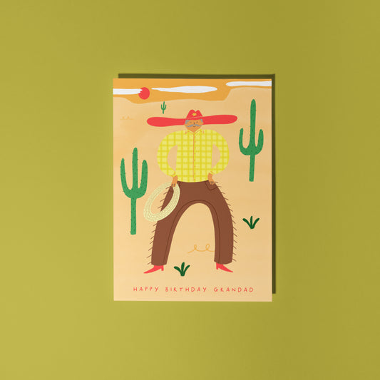Cowboy Grandad Birthday Card image 0