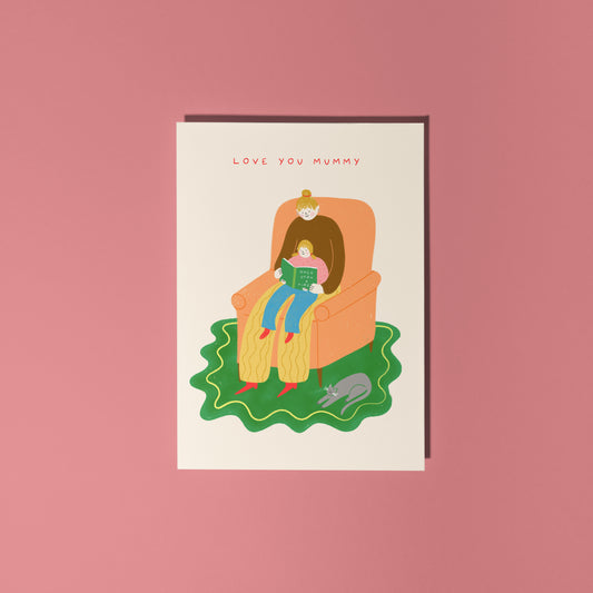 Cosy Reading Mummy Card image 0