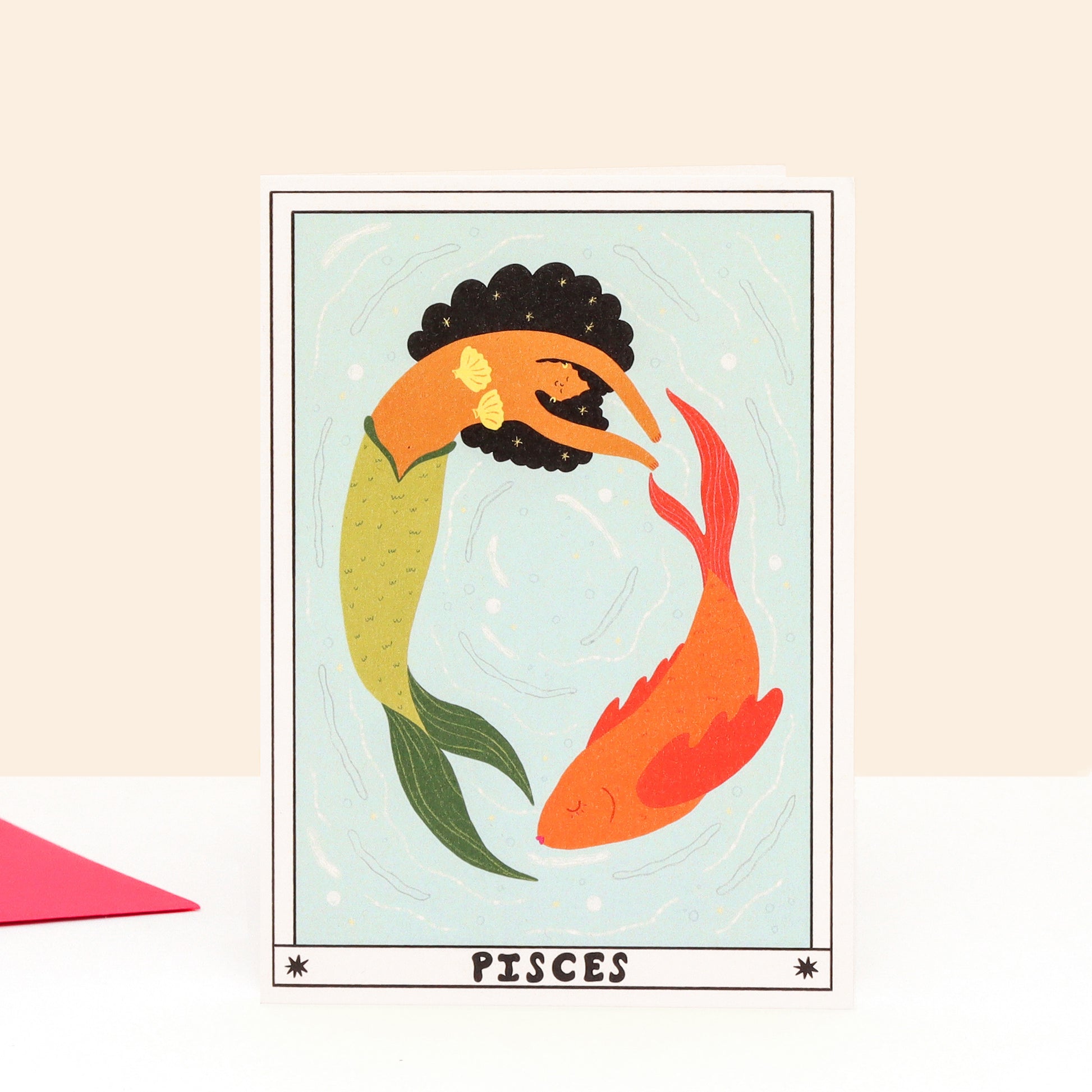 Tarot Pisces Birthday Card image 1