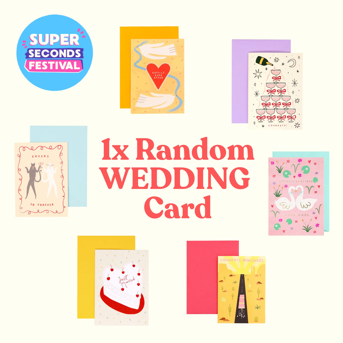 x1 Random Wedding Card