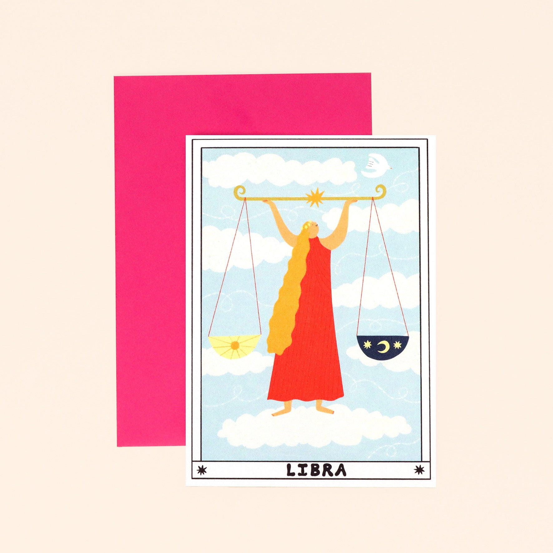 Tarot Libra Birthday Card image 0