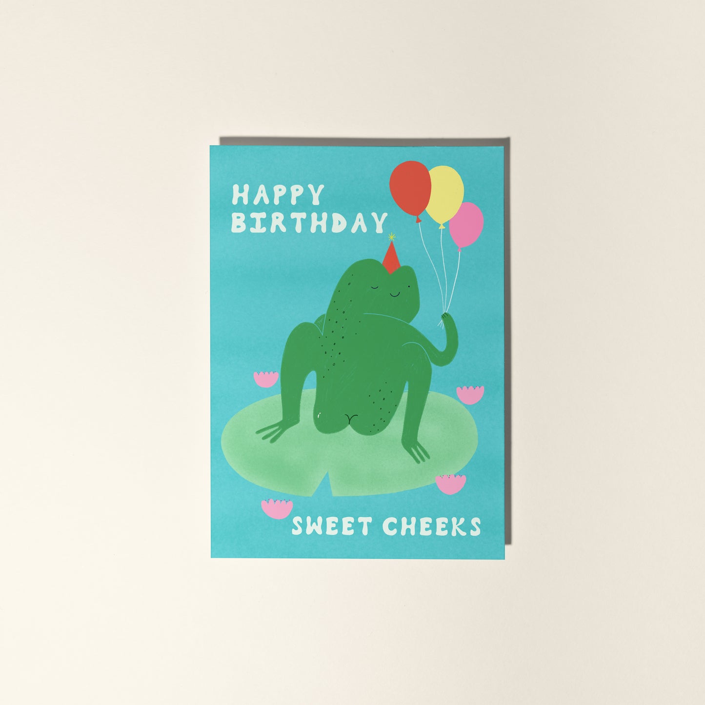 Sweet Cheeks Frog Birthday Card image 2