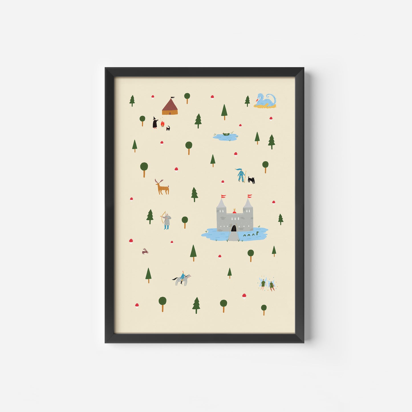 Medieval Enchanted Forest Art Print image 8