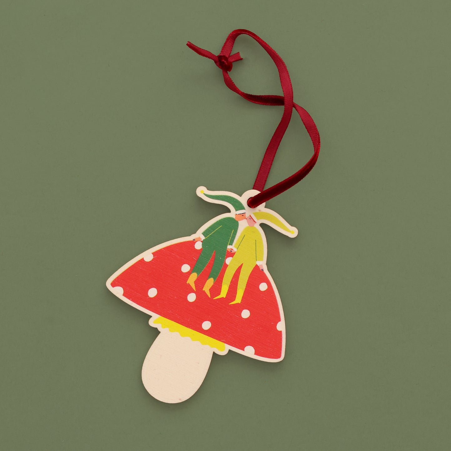 Kissing Elves Christmas Tree Decoration image 4