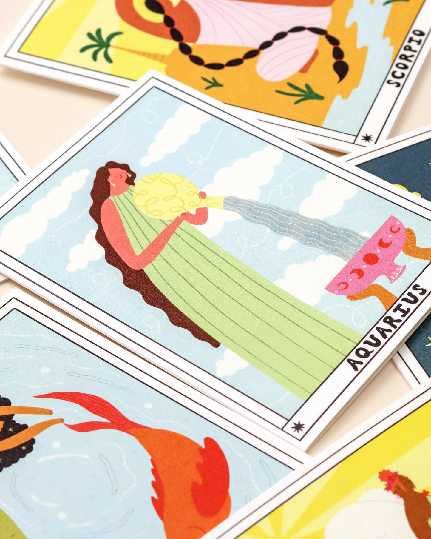 Tarot Aquarius Birthday Card image 1