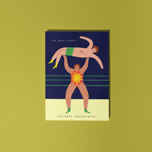 Wrestling Birthday Card image 0