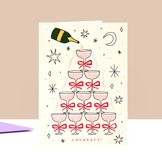 Champagne Congratulations Card image 3