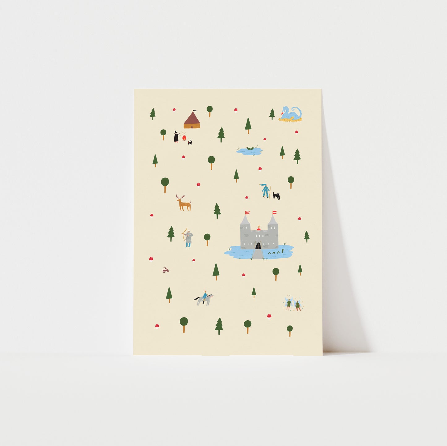 Medieval Enchanted Forest Art Print image 0