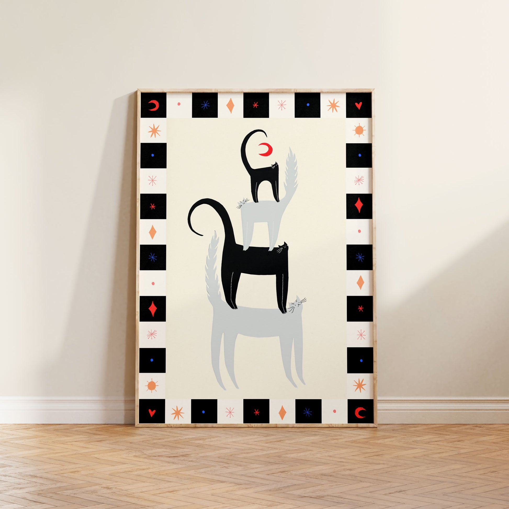 Cat Friends Art Print image 1