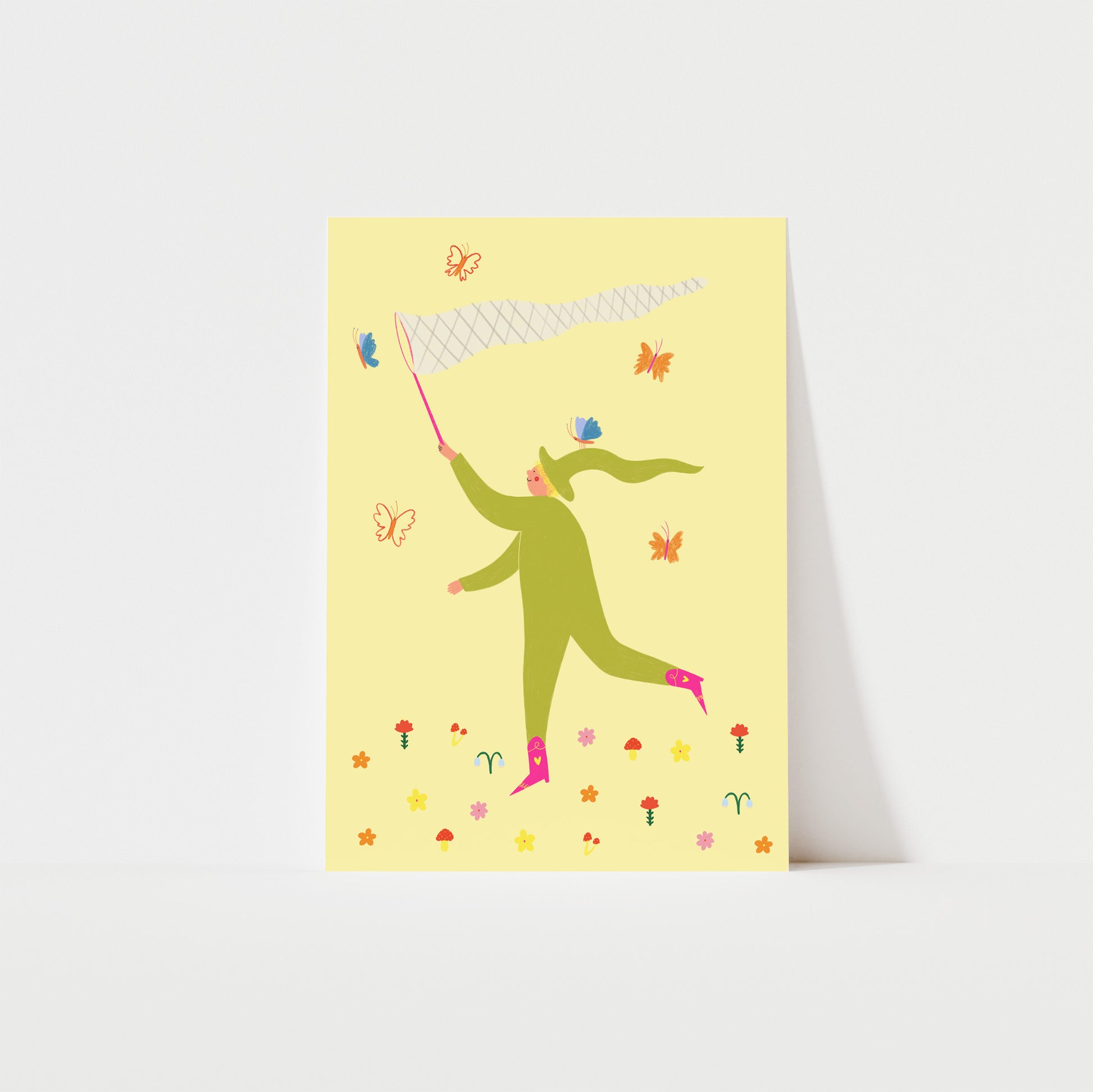 Butterfly Catcher Art Print image 0