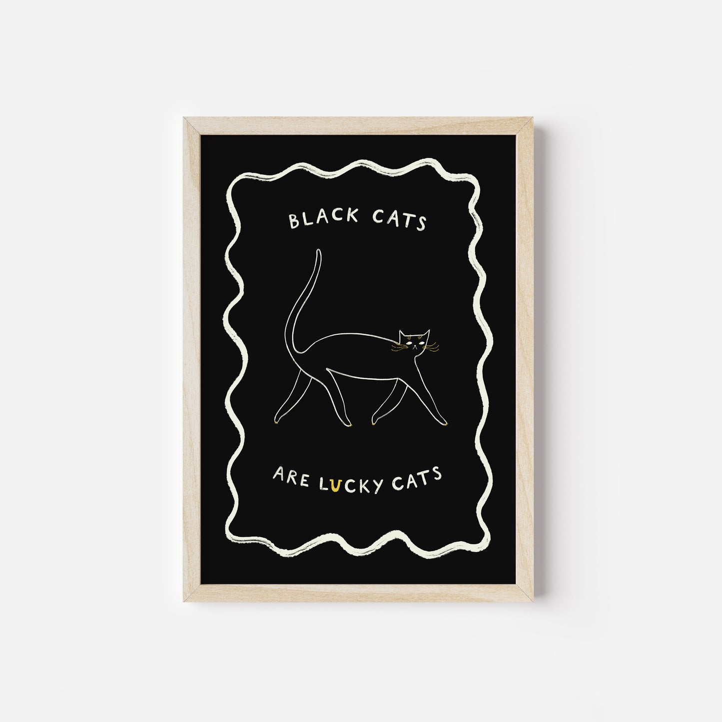 Black Cats Are Lucky Cats Art Print image 6