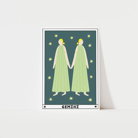 Tarot Gemini Art Print image 0
