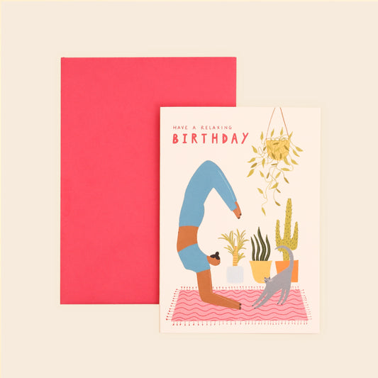 Yoga Birthday Card image 0