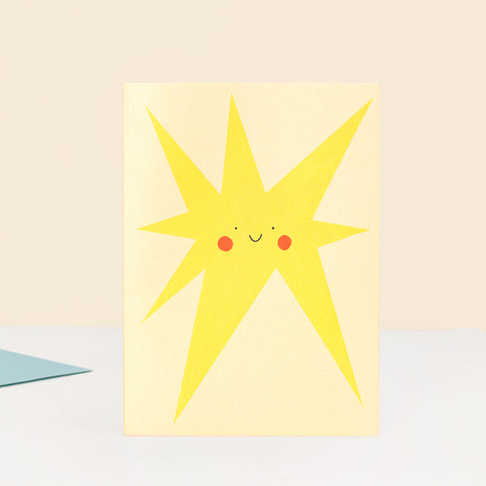 Smiling Star Greeting Card image 1