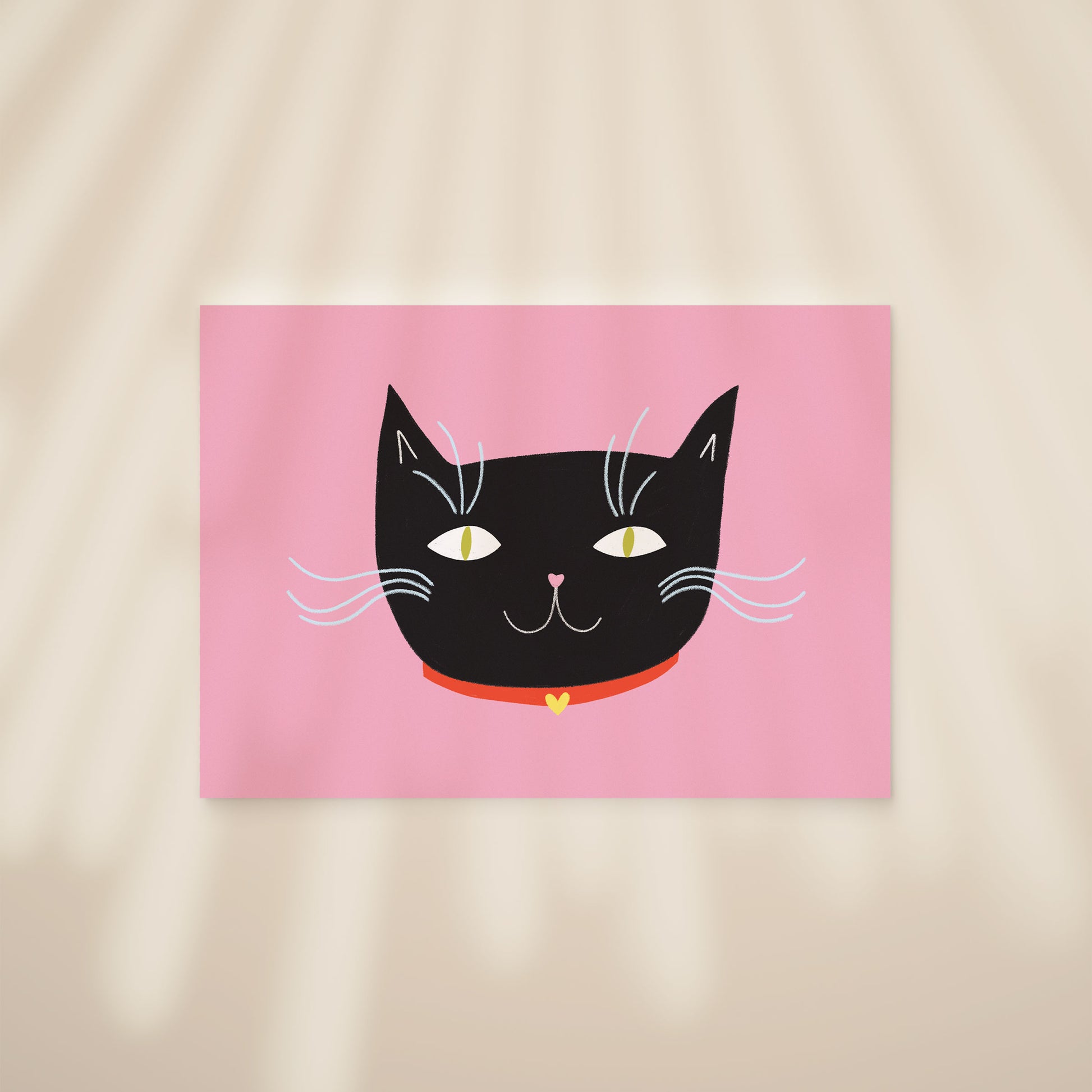 Black Cat Postcard Print image 2