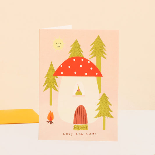 Toadstool Cosy New Home Card image 0