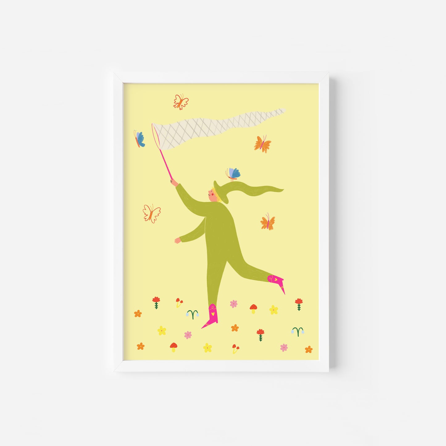 Butterfly Catcher Art Print image 1