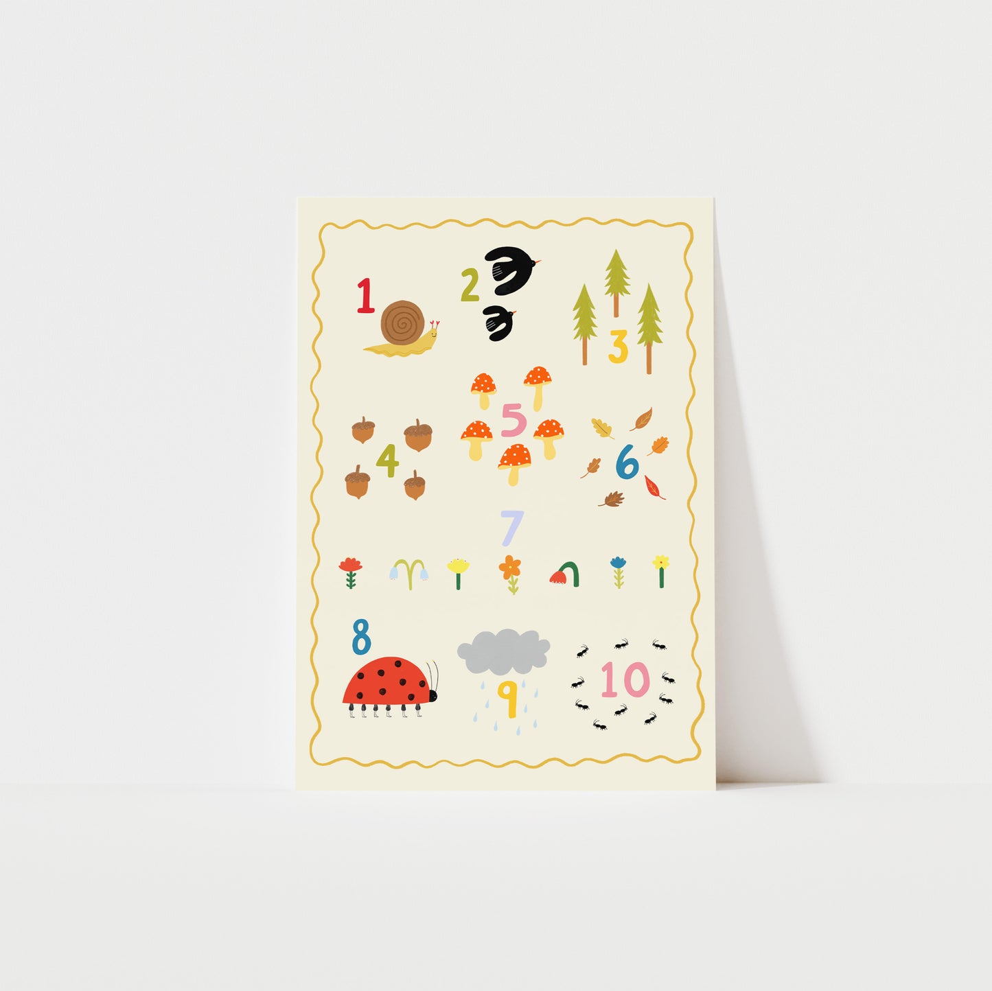 Nature Numbers 1-10 Art Print image 0
