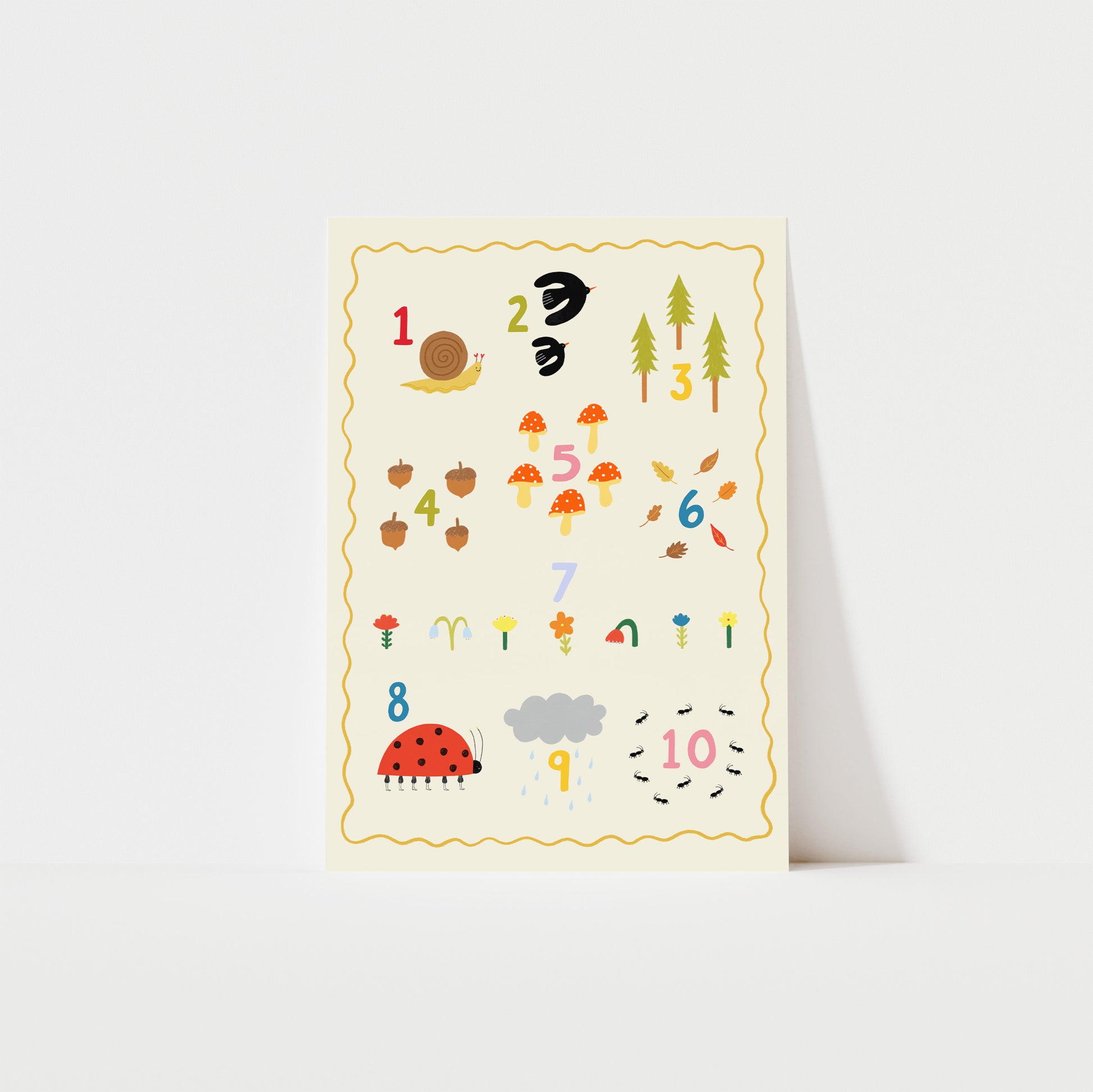 Nature Numbers 1-10 Art Print image 0