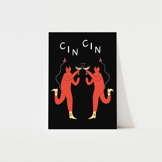 Devil Spicy Margherita Art Print image 0