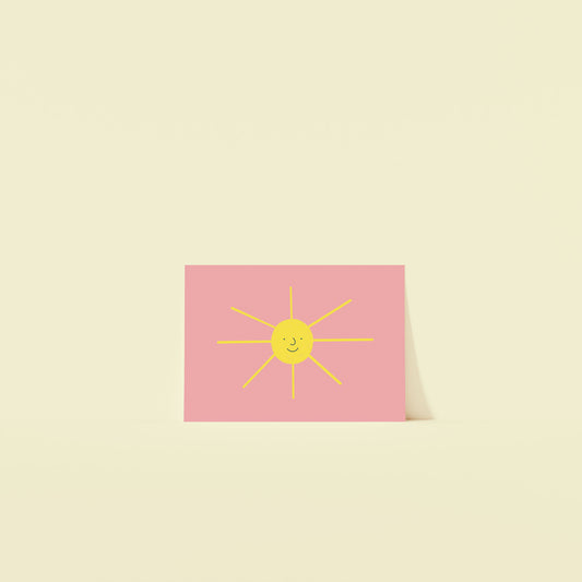 Happy Sun Postcard Print image 0
