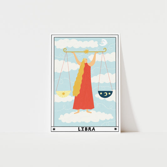 Tarot Libra Art Print image 0