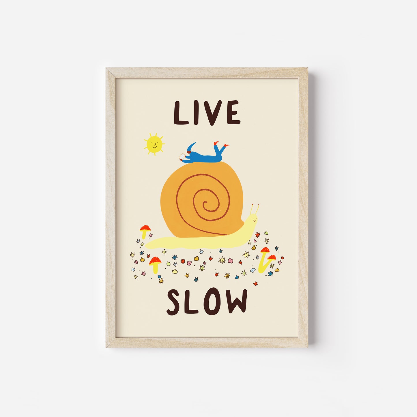 Live Slow Art Print image 4