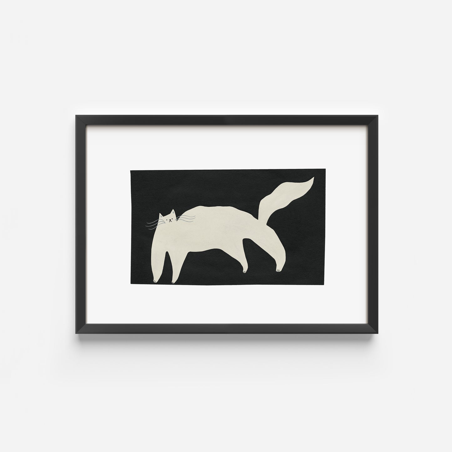 White Cat Art Print image 8