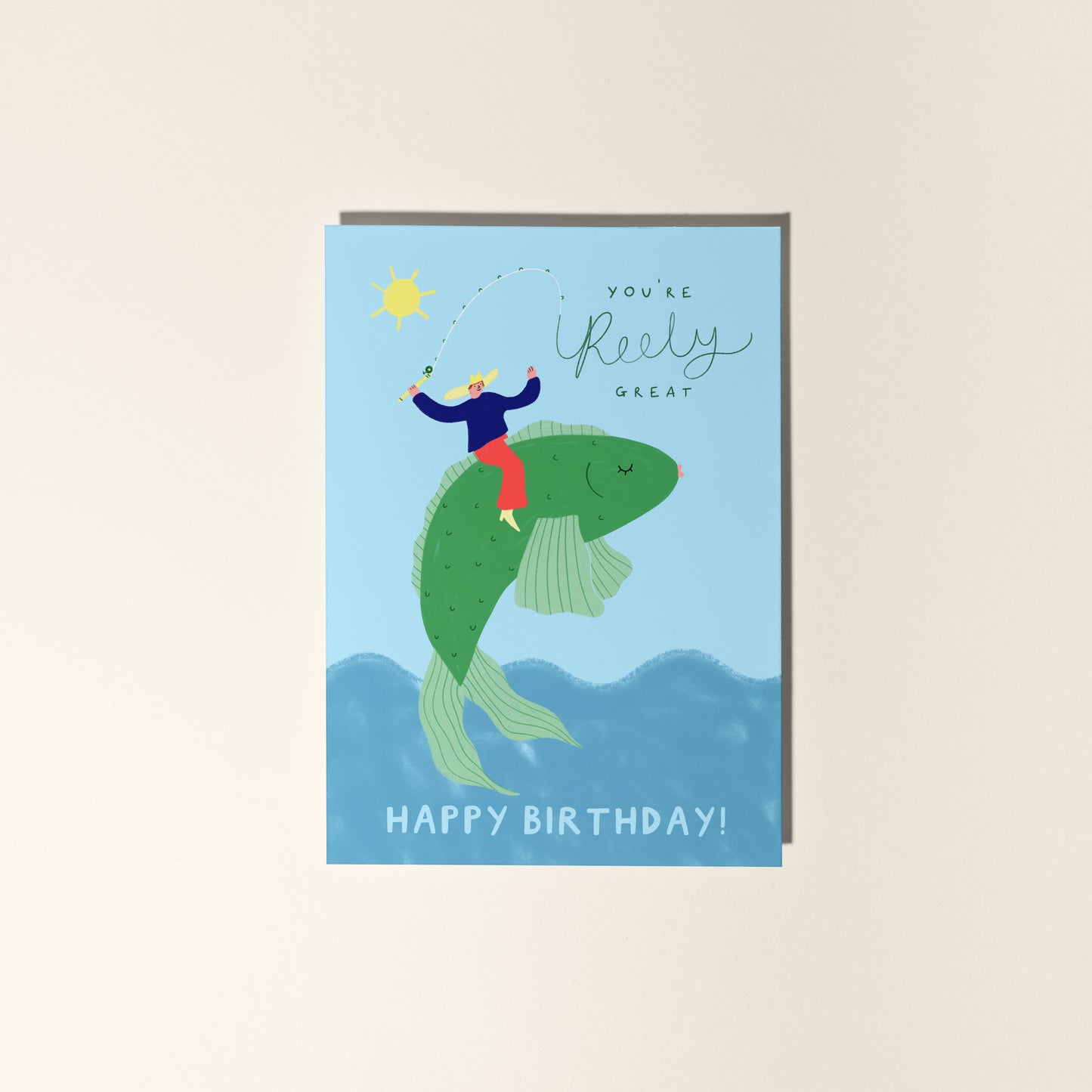 Reely Great Fisherman Birthday Card image 2