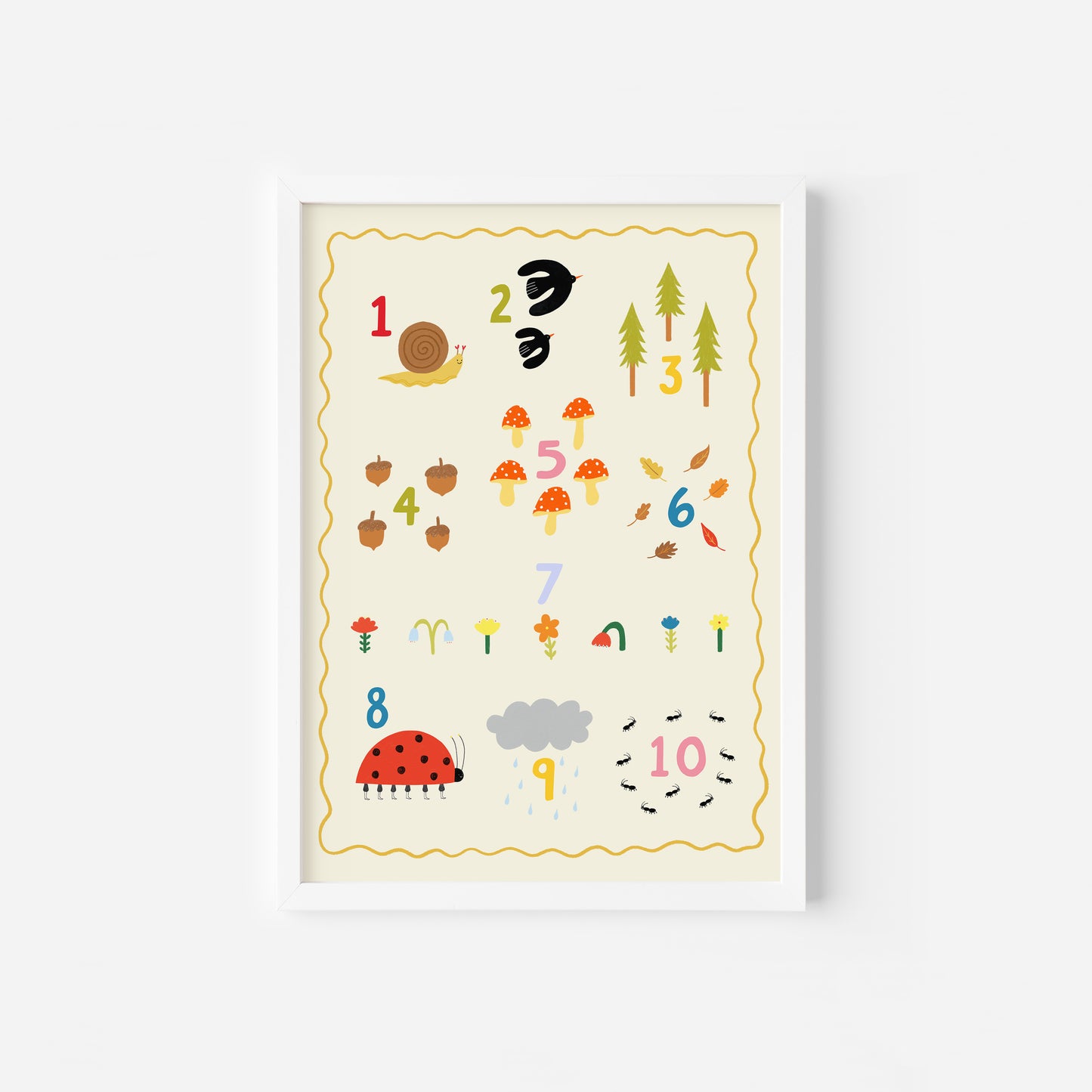 Nature Numbers 1-10 Art Print image 1